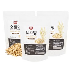 영양듬뿍 오트밀 400gx3봉 귀리 100% 볶은귀리, 3봉, 400g