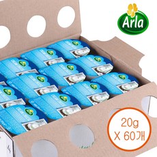 Arla 알라크림치즈 포션 수량선택, 60개, 20g
