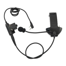 USB 해드셋 홀더 헤드셋 걸이 거치대 헤드폰 호환 워커용 외부 마이크 키트 전술 전자 사격 귀마개 소음 차단 사냥 어댑터, Type A BK