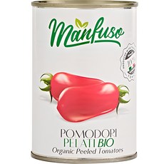 Manfuso 全番茄顆粒醬罐頭, 1個, 400克