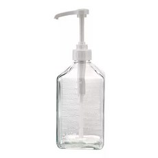 소스 펌프 디스펜서 유리 시럽 주방 양념 소스통 펌핑, 1개, 1.1L, 유리병 패션프루트 30CC
