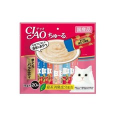 이나바 차오 츄르 고양이 간식, 참치 버라이어티, 280g, 4개
