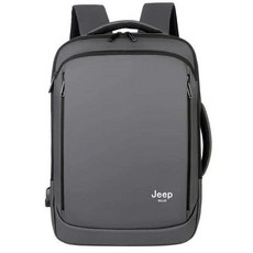 JEEP-BULUO Mochila 대용량 백팩 남녀 공용 15.6 인치 노트북 학교 가방 캐주얼 패션 여행 배낭 - 지프책가방