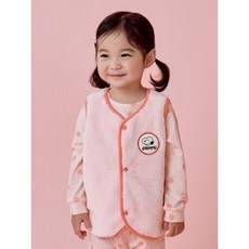 (백화점 상품) 탑텐키즈 24년 재입고 너무 귀여운 유아 피너츠 쉘파 리버시블 조끼 MKE4TC3301 780021, LPK (라이트핑크)