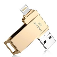 MFi 인증 512GB 플래시 드라이브 3.0 고속 3ni1 USB 스틱 외장 저장 장치 아이폰/PC/아이패드/안드로이드/기타 사진 및 비디오 전송 백업(핑크)., 256GB_256GB-Gold-MFi Certified