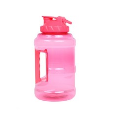 Letsperfect 플렉스바디 이지클린 2.5리터 물통 플라스틱 피트니스 주전자 등산 주전자 휴대용 체육관 주전자 피트니스 버킷 컵 2500ml, 핑크
