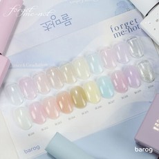 더네일샵 2024 봄네일 바로그 물망초젤 10종세트 (10ml)