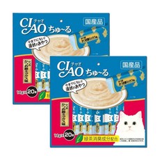 이나바 챠오츄루 야끼믹스 고양이 간식모음전, 2봉, 가다랑어가쓰오부시믹스(SC-130)