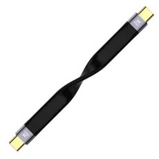 카메라케이블 고속 충전 데이터 케이블 초단 양단 FPC 유연한 USB C 수-USB 3.0 수 암 OTG 40GB, 02 40GB_01 13cm, 1개