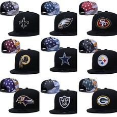 NFL 스타 디테일 유니크 일자챙모자 C056, 디자인 1