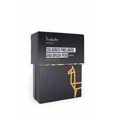 ETCHR Professional Colored Drawing Pens - 16 Colorful Fineline/578320, 상세내용참조