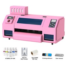 미니프린터 임프레소라 DTF 프린터 티셔츠 인쇄기 필름 기계 후드 원단 A3 XP600, Printer with Ink
