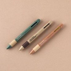 LIFE & PIECES 4색 볼펜 0.5mm (3종), Sand Beige, 색상