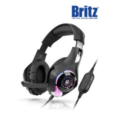 브리츠 K71GH 게이밍 PC 헤드셋 7.1채널 USB 케이블 마이크 RGB 조명