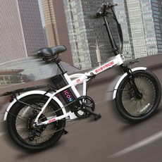 이지라이드 아이콘 접이식 미니벨로 전기 전동 자전거 500W 10.4AH PAS, 블랙(PAS스로틀겸용)