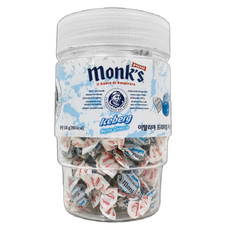 Monks 아이스버그 몽스팝 허브 목캔디 차량용, 100g, 1개