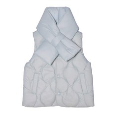 minkmui 밍크뮤 23FW(MN)RDS뮤뮤라이트다운베스트SET 경량패딩조끼 목돌리 토들러 33A141300200