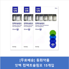 동화약품 잇백 컴팩트 슬림모 칫솔, 5개입, 3개