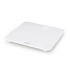 Brabantia Renew 디지털 욕실 체중계 (화이트) 배터리 전원 개인 체중계 백라이트 LED 디스플레이 포함, White