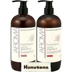 일본직발송 6. KUNUTONN 쿠마노 유지 뷰어 아로마 샴푸 480ML + 컨디셔너 480ML 각종 1개 세트 B0CSWJSPQY, 샴푸 + 컨디셔너 각종 1개 세트