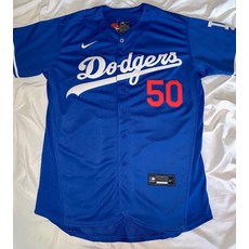 미국야구저지 MLB저지 무키 베츠 로스앤젤레스 다저스 #50 성인 ML XL 2XL 그레이 블루 저지