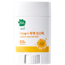 그린핑거 야외놀이 투명 선스틱, 20g, 11개