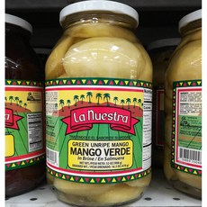 LaNuestra 라누에스트라 그린 망고 green unripe mango verde 908g 2팩, 1개, 0g