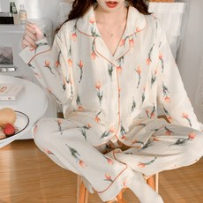 순면100%이중거즈임산부잠옷여봄달옷여름얇은산후임신수유홈웨어