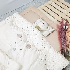 [조아뜨] 제리 신생아 아기 차렵이불 세트, 제리 신생아 아기 차렵이불 세트 브라운