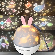샤인램 오르골 취침등 led cute elf 스탠드 침실 미러볼 유아 아이 수면등 수유 무드등 조명 생일 홈파티 크리스마스 선물, 오르골빔(토끼)rabbit 29,800+무료선물포장, 혼합색상