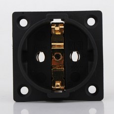 HIFI Schuko Furutech FI E30 순수 구리 AC 전원 커넥터 EU 소켓 잭 코드 인렛 250V 16A, 2PCS, 1개