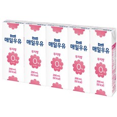 (상온) 매일유업 매일우유(무지방)200mlx5개