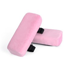  MEIISEO사무실 의자 팔꿈치 팔걸이 쿠션 직장인 필수품 팔 손목 받침, 대형 27*10*10Cm, 드림 핑크 쌍 