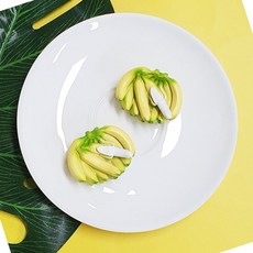 세모소 식당메시지자석 메세지보드탈부착 아이과일이름맞추기 바나나인형 1개 20X15
