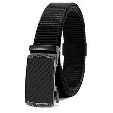 YOETEY 남성 벨트 자동 버클 캐주얼 패션 데일리 작업 청바지 허리띠 조절가능