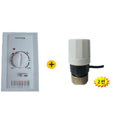 [동일테크] 지역/중앙난방용 아날로그 온도조절기+구동기(일반형/전기절약형)