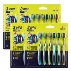 메디안 트리플솔루션 칫솔 미세모(6입), 6개입, 4개
