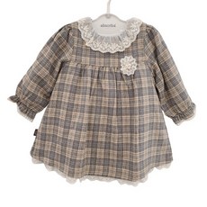  압소바 2001 중계점 #체크패턴 속바지 레이스 코사지 백일 돌 아기선물 베이직 찰리 체크 OP 