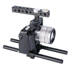 Yelangu c6 카메라 케이지 전문 핸들 dslr 조작 마운트 지원 소니 ilce a6000 a6300 a6500 a6400에 대 한 비디오 카메라 안정제|카메라 케이지|, 단일, 1개, 단일