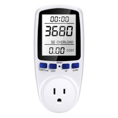 AC 디지털 전력계 소켓 와트 Kwh 전기 소비 측정기 EU 미국 영국 AU 측정 콘센트 LCD 전력 분석기, 1.중국, 1개
