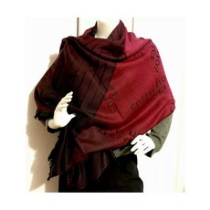 283071 베르사체 COLLECTION Gianni 로고 and 스트라이프 스카프 Stole