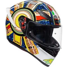 AGV 유니섹스-어른 풀페이스 K-1 드림타임 모터사이클 헬멧(멀티컬러 X-Large), 단일옵션