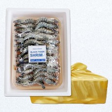 Fresh 24년 추석 선물세트 블랙타이거새우 선물세트 1kg 20미 바구니+아이스박스+보자기포장, 단일옵션