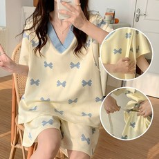 수유잠옷 산후조리내복 모달 수면잠옷 출산 홈웨어 코튼