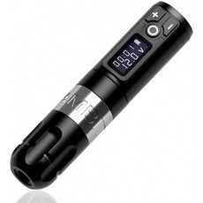1950mAh Wireless Power Japan Coreless Motor Digital LED Display Tattoo 장비 공급의 야망 회전식 배터리 펜 문신 카트리지, 단일옵션