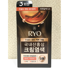 진결모 한방 새치커버 크림 염색약, 1개, 자연갈색