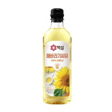CJ 백설 해바라기씨유, 900ml, 27개