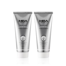 MBA 두피 각질 스크럽 노폐물 제거 모발아 더마 딥 클린 솔트 스크럽 한주소금 35% 리얼 알갱이 샴푸, 2개, 500ml