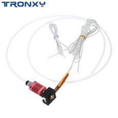 X5SA/X5SAPRO/XY 2PRO 3D 프린터 부품용 알루미늄 가열 블록 0 4mm 노즐 100K 서미스터 PTFE 튜브 장착 MK10 엑스트레이터 핫엔드 키트, 없음