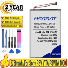 100% 오리지널 HSABAT 배터리 소니 PSV VITA PSVITA 1000 psv1000 SP65M PCH-1001 PCH-1101 3750mAh